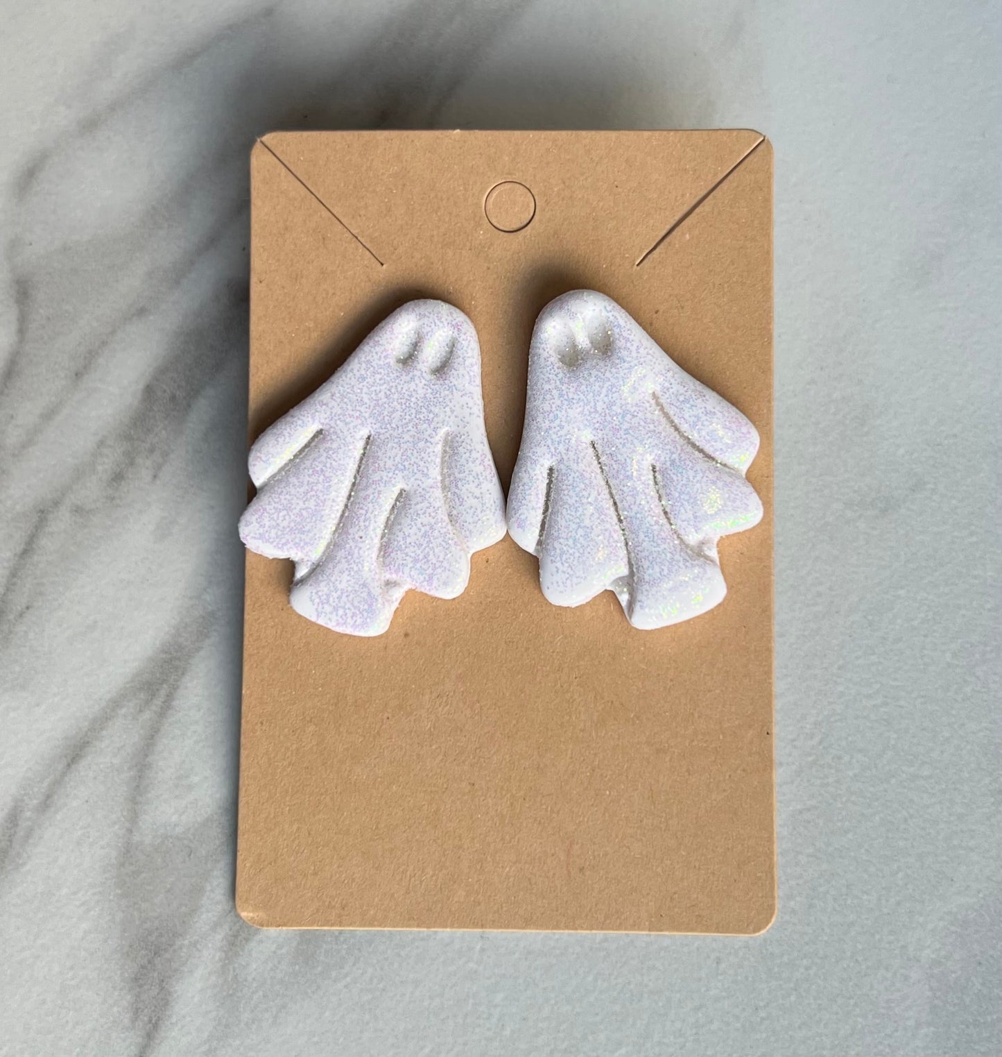 Glitter Ghost Earrings